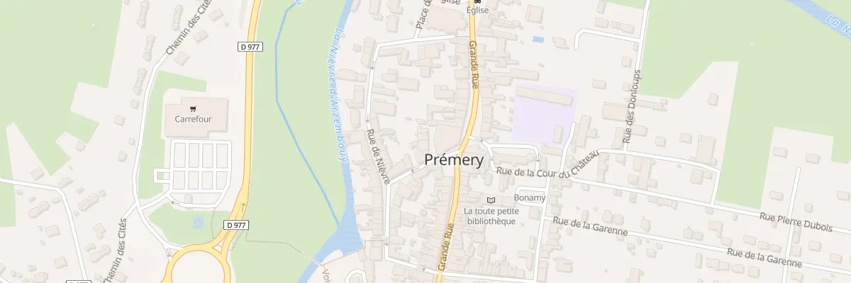 Plan du 10 Rue Alix Marquet à Prémery