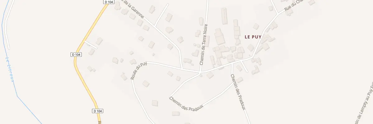 Plan du 11 Rte du Puy à Lempty