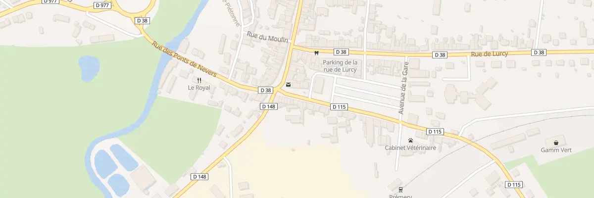 Plan du 12 Rue de la Gare à Prémery