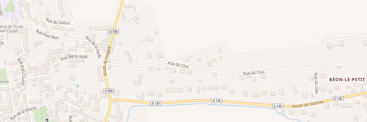 Plan du 5 Rue du Clos à Soucy