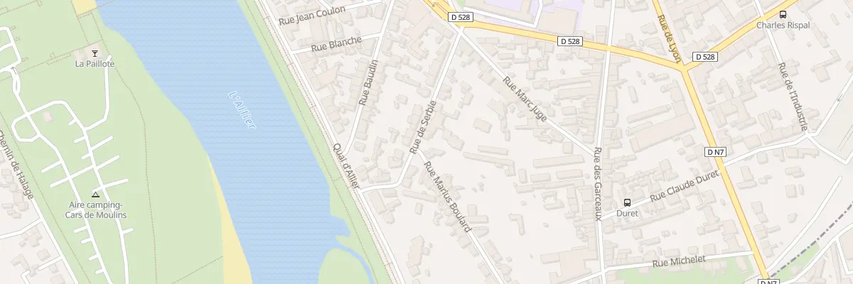 Plan du 9 Rue de Serbie à Moulins