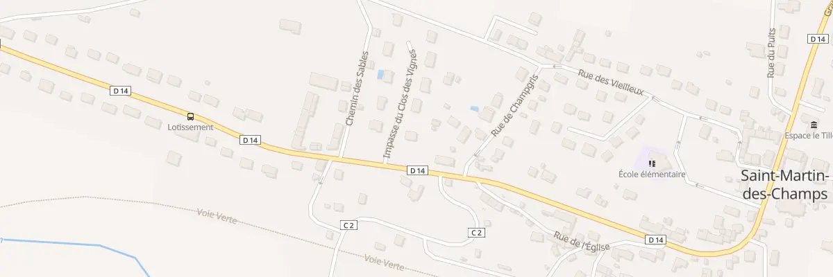 Plan du 2 Imp du Clos des Vignes à Saint-Martin-des-Champs