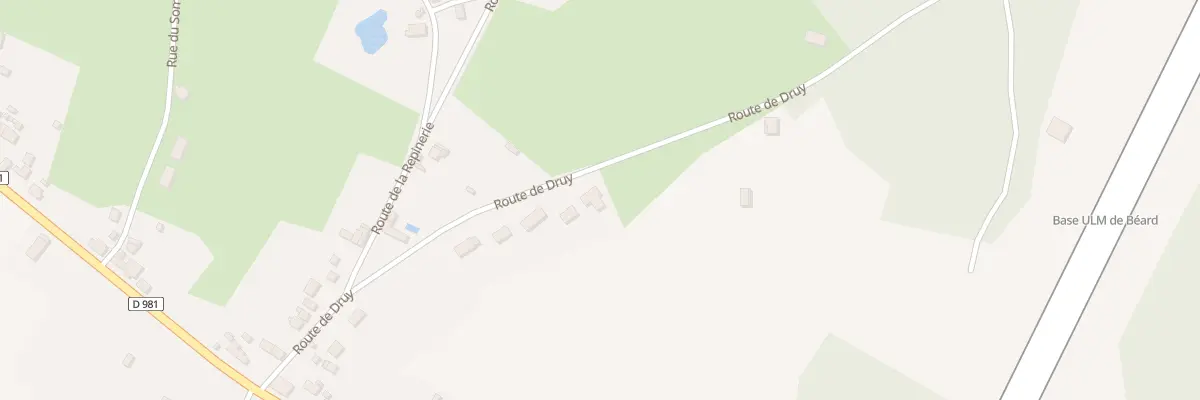 Plan du 18 Rte de Druy à Béard