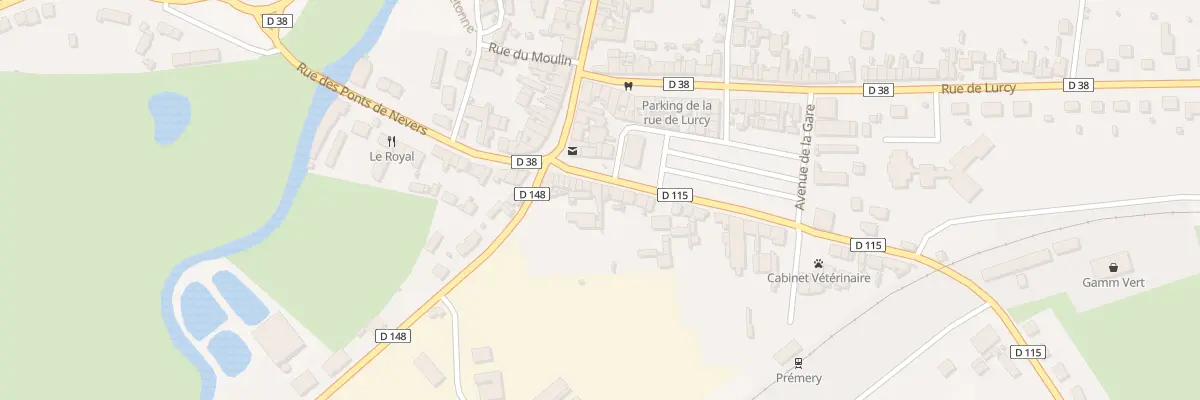 Plan du 14 Rue de la Gare à Prémery