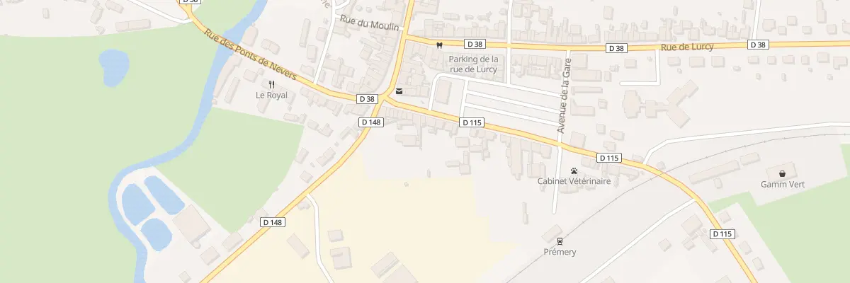 Plan du 16 Rue de la Gare à Prémery