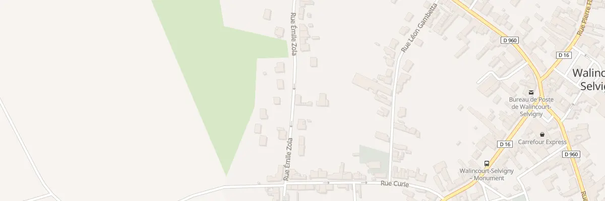 Plan du 32 Rue Emile Zola à Walincourt-Selvigny
