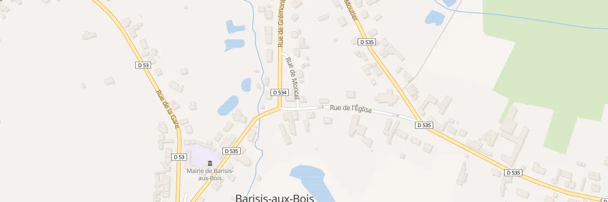 Plan du 1 Rue de l’Eglise à Barisis-aux-Bois