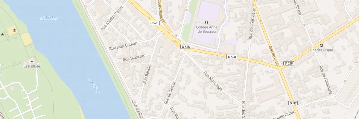 Plan du 26 Rue de Serbie à Moulins