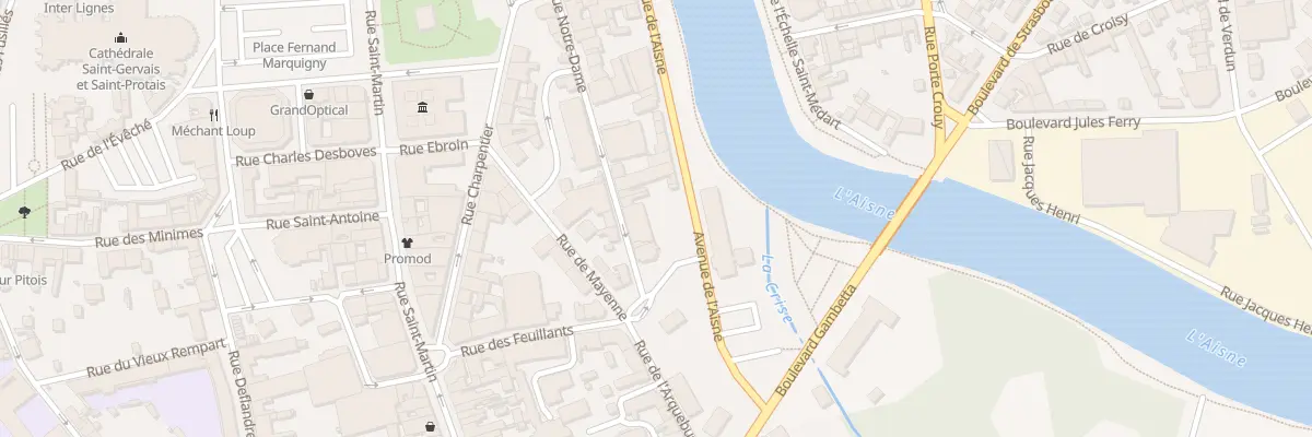 Plan du 4 Av de l’Aisne à Soissons