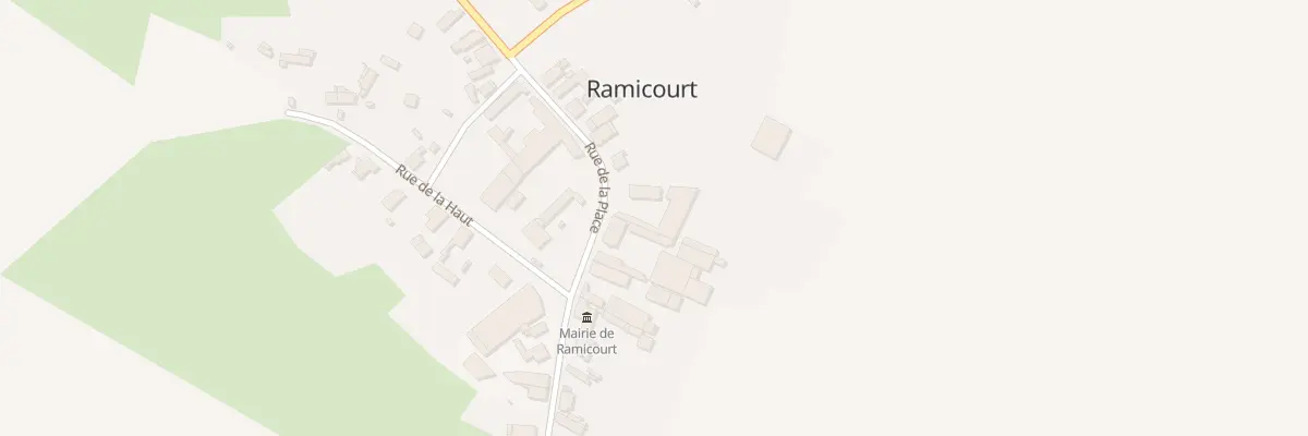 Plan du 6 Rue de la Place à Ramicourt