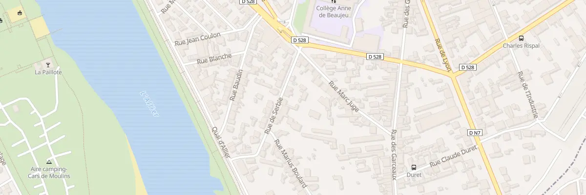 Plan du 21 Rue de Serbie à Moulins