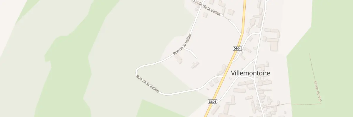 Plan du 8 Rue de la Vallée à Villemontoire