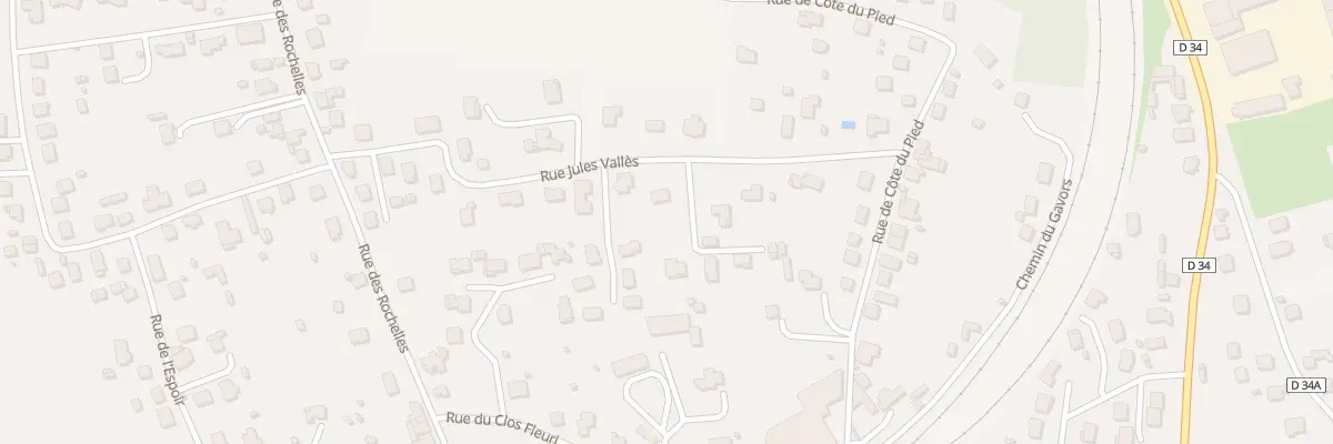 Plan du 13 Rue Jules Valles à Brassac-les-Mines