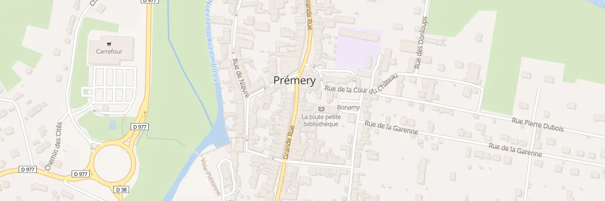 Plan du 23 Rue Grande Rue à Prémery