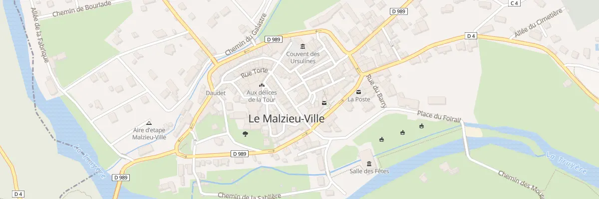 Plan du 5201 Av Pierre Rousset 1870 1956 au Malzieu-Ville