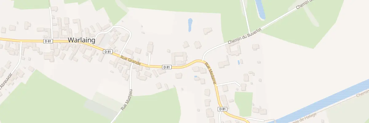 Plan du 34 Rue Grande à Warlaing
