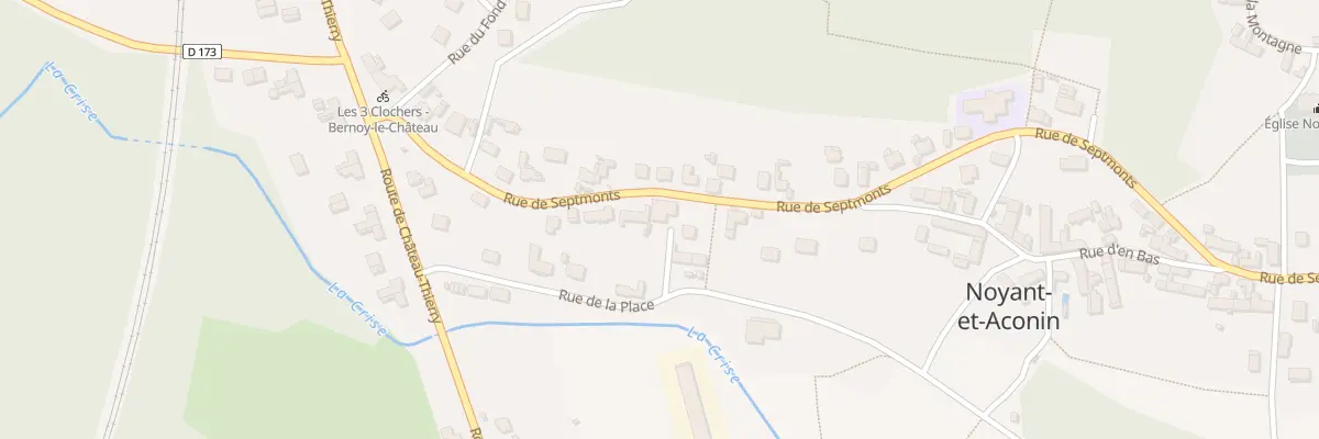 Plan du 8 Rue de Septmonts à Bernoy-le-Château