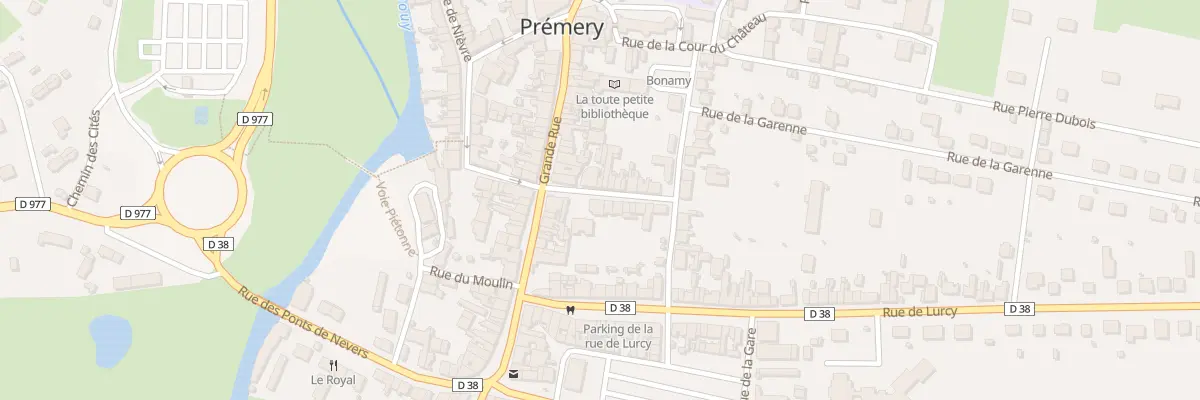 Plan du 6 Rue de Bourguerault à Prémery