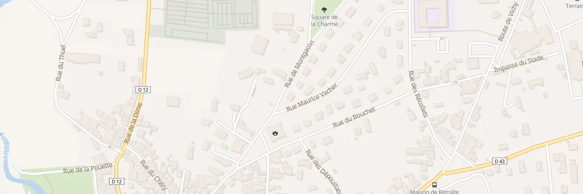 Plan du 2 Rue de Montgacon à Maringues