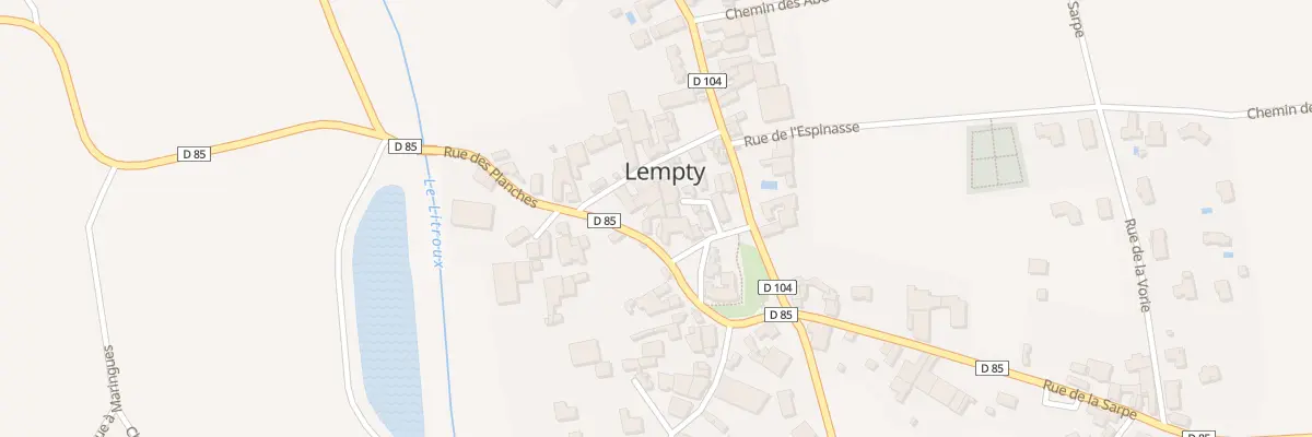 Plan du 2 Rue des Planches à Lempty
