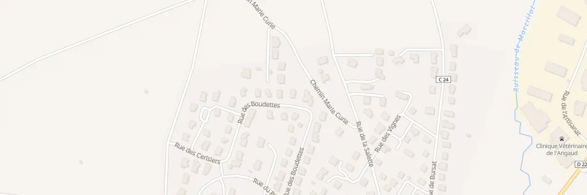 Plan du 22 Rue des Boudettes à Billom