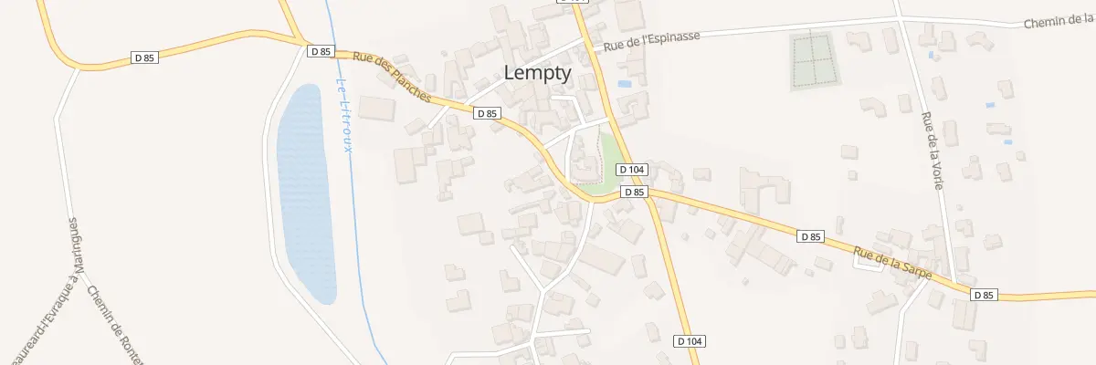 Plan du 7 Rue des Planches à Lempty