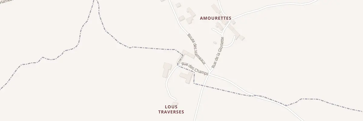 Plan du 5086 Amourettes (Village) à Julianges