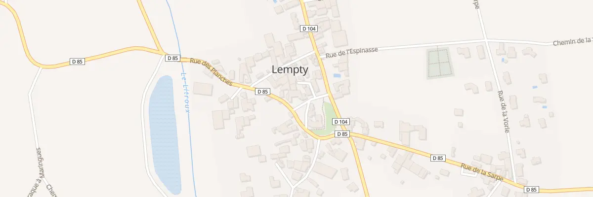 Plan du 8 Rue de la République à Lempty