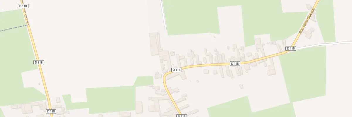 Plan du 40 Rue Jules Guesde à Cattenières