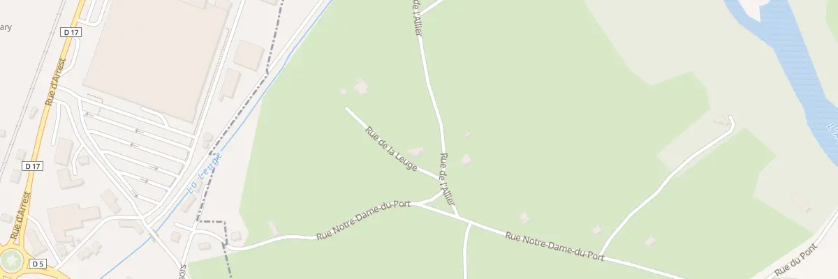 Plan du 1 Rue de la Leuge à Vézézoux