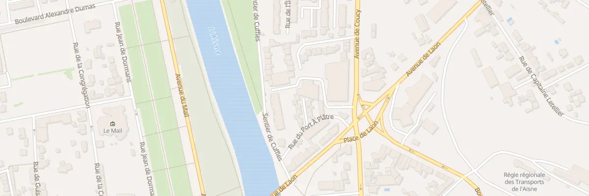 Plan du 7 Rue des Bateliers à Soissons