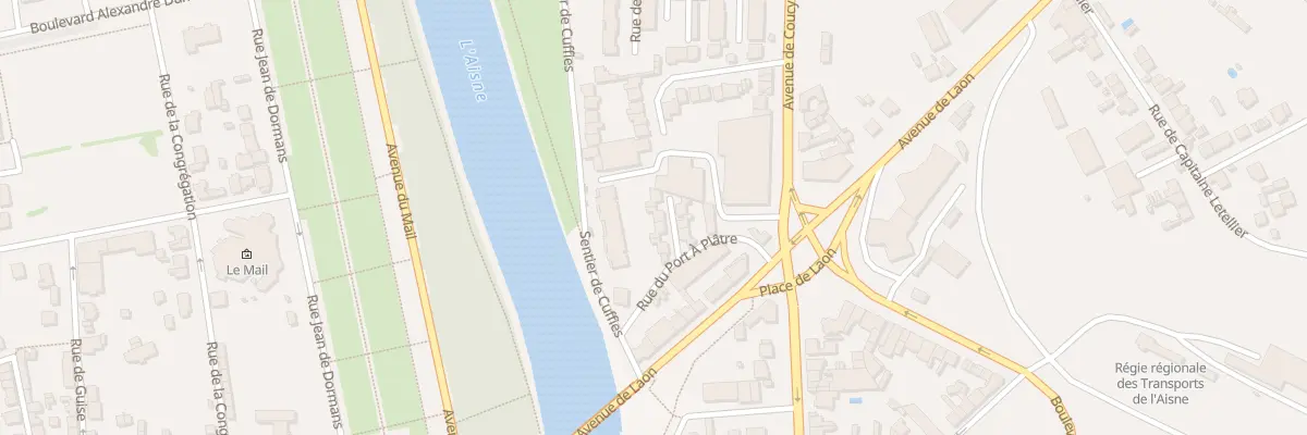 Plan du 5 Rue des Bateliers à Soissons