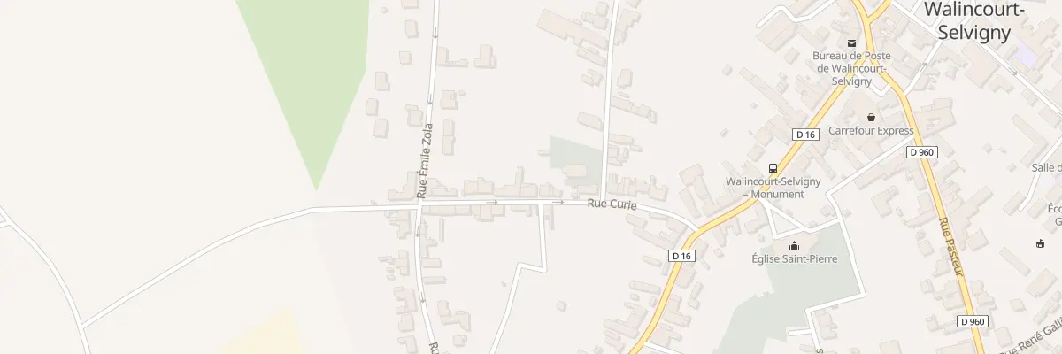 Plan du 16 Rue Curie à Walincourt-Selvigny
