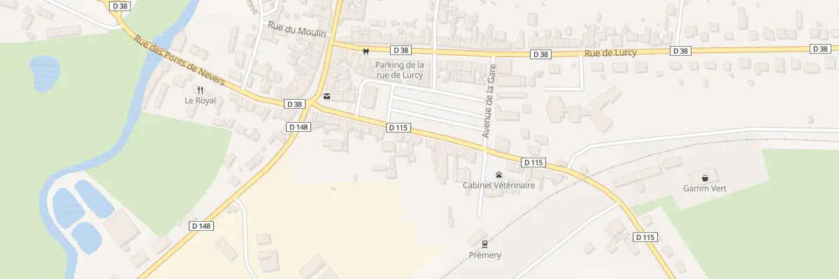 Plan du 32 Rue de la Gare à Prémery