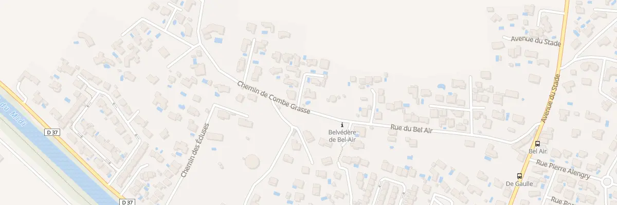 Plan du 1 Che de Combe Grasse à Portiragnes