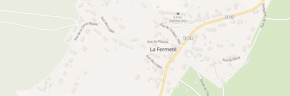 Plan du 1 Rue du Platane à La Fermeté