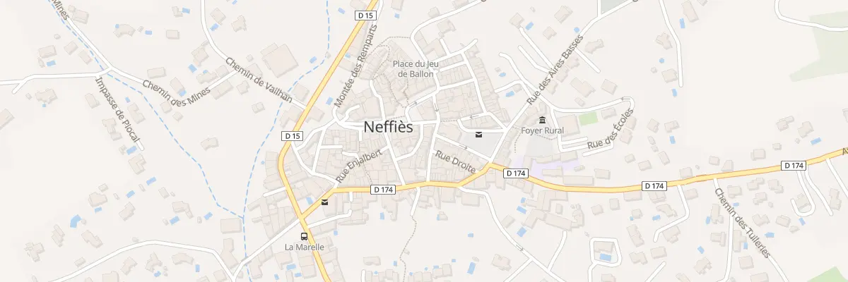 Plan du 2 Rue du Four à Neffiès