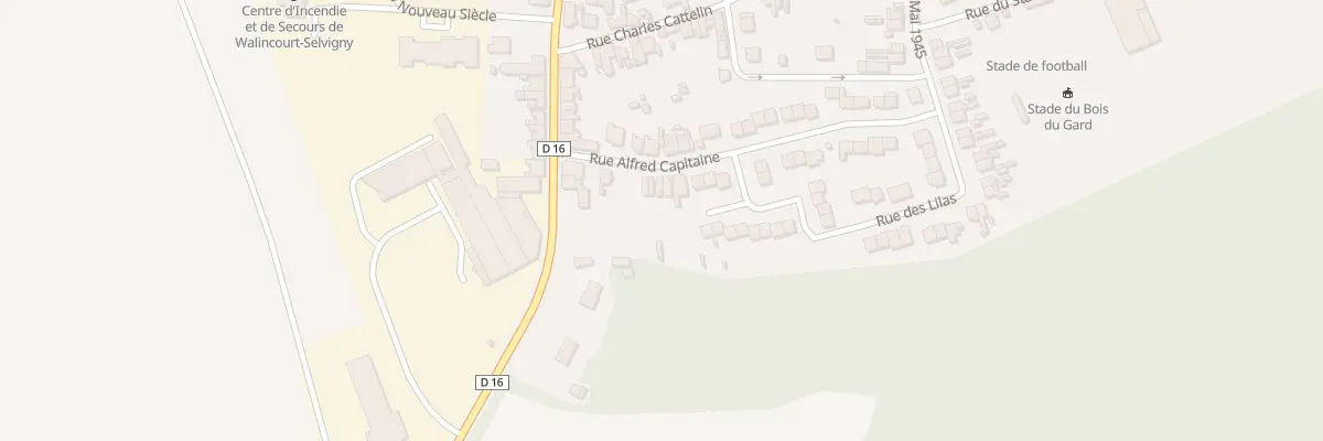Plan du 6 Rue Alfred Capitaine à Walincourt-Selvigny