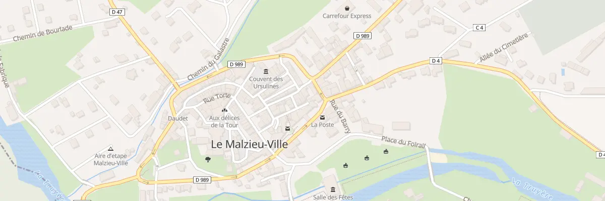 Plan du 16 Rue des Pénitents au Malzieu-Ville