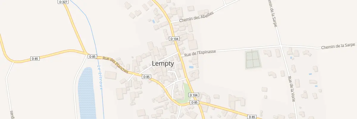 Plan du 3 Rue des Garollets à Lempty