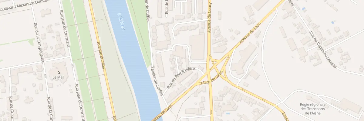Plan du 6 Rue des Bateliers à Soissons