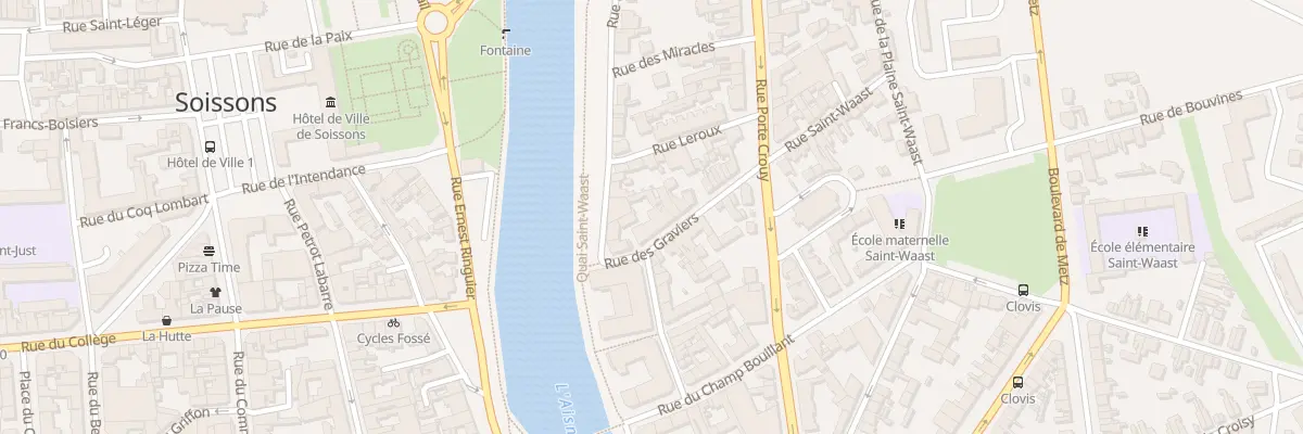 Plan du 1B Rue des Graviers à Soissons