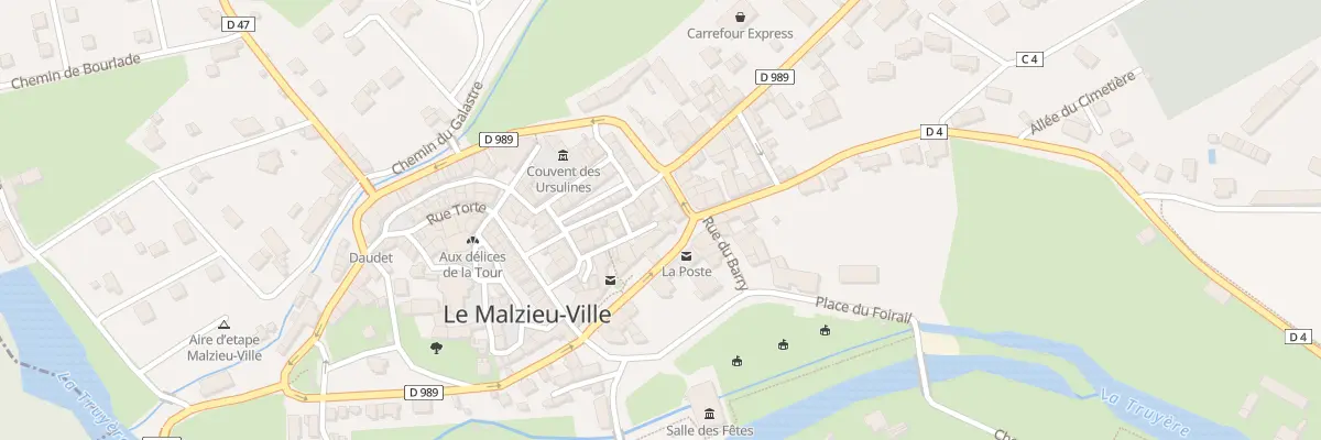 Plan du 14 Rue des Pénitents au Malzieu-Ville