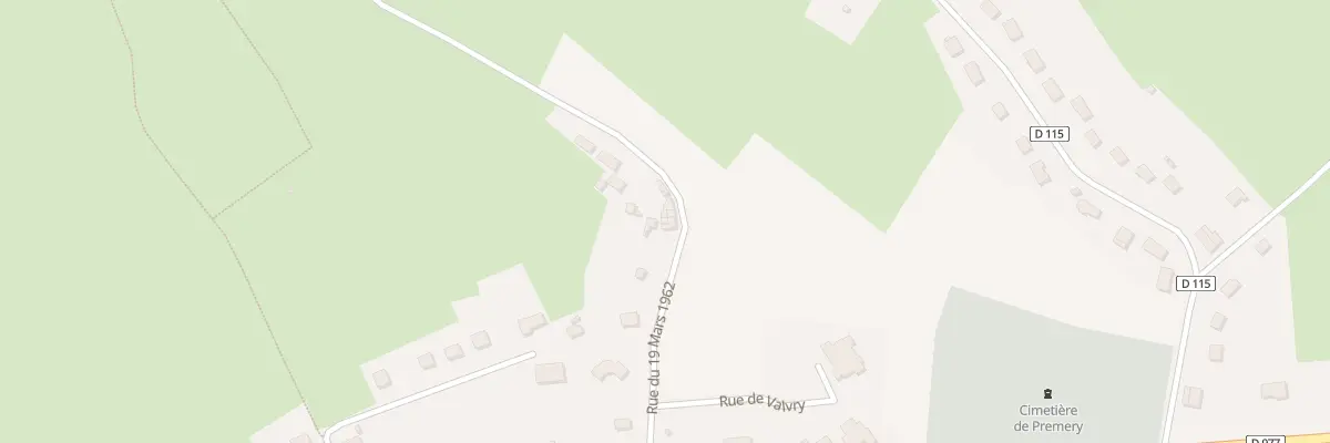 Plan du 15 Rue du 19 Mars 1962 à Prémery