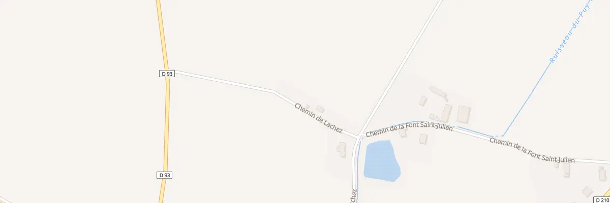 Plan du 10 Rue de Lachez à Villeneuve-les-Cerfs