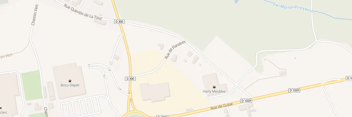 Plan du 1 Rue de Flandre à Harly