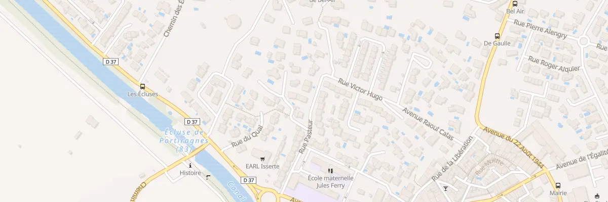Plan du 6208 Rue Pasteur à Portiragnes