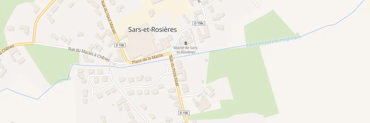 Plan du 1 Rue du Pont Noel à Sars-et-Rosières
