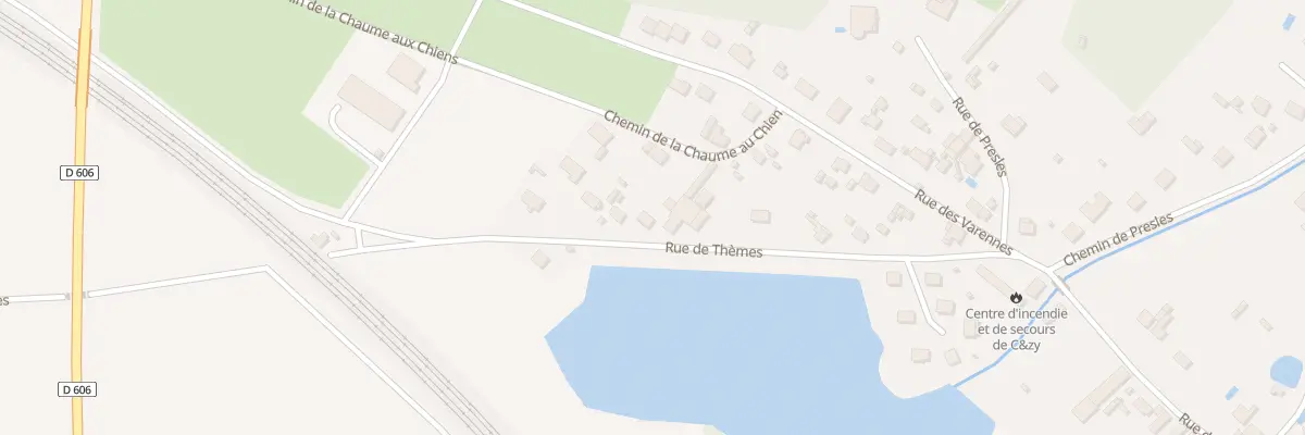 Plan du 16 Rte de Thèmes à Cézy