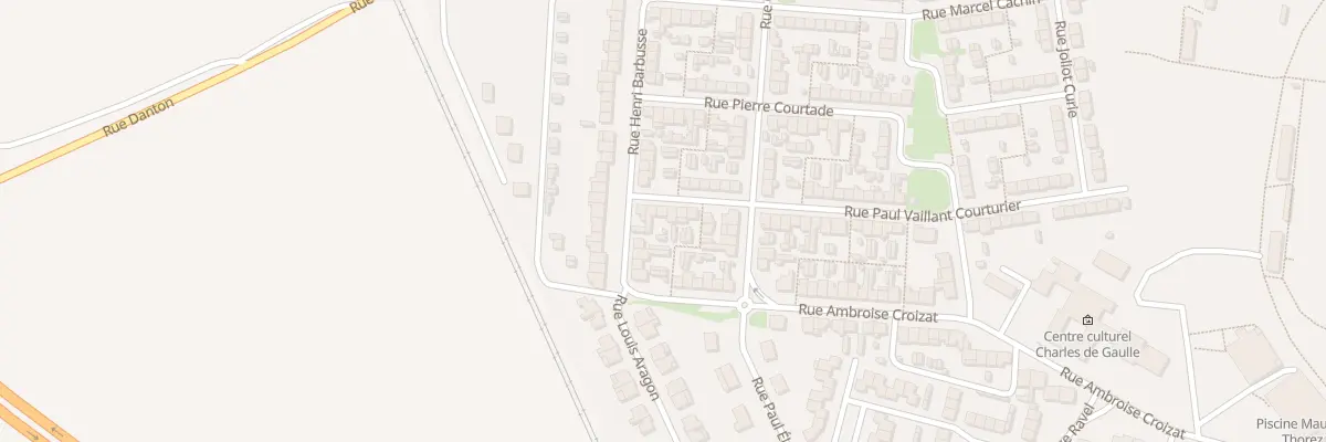 Plan du 5 Rue P Vaillant Couturier à Escaudain